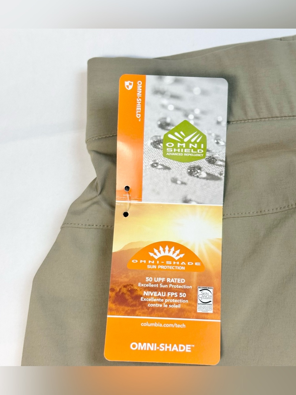 Columbia 2X Women’s Khaki Omni-Shade Anytime Casual Shorts - Picture 11 of 12